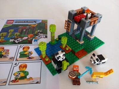 LEGO MINECRAFT 21158 GARDERIE PANDA NURSERY ALEX ZOO ANIMAUX CHAT MINIFIG lot - Photo 1/2