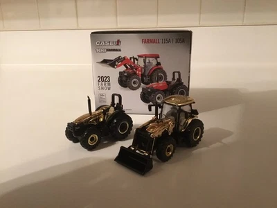 1:64 Case IH Farmall 115A & 105A Set - 100 Years - 2023 Farm Show - Gold Chasers - Image 1 of 4