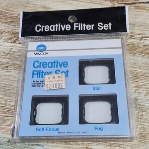 Vintage Minolta Camera Creative Filter Set Sealed - Picture 1 of 5