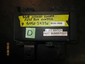 09 HYUNDAI SONATA FUSE BOX CONTROL #91950-3K750 *See item description* - Bild 1 von 2
