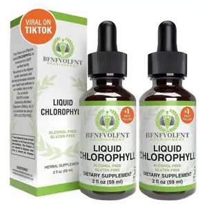 2 Stück Benevolent Nourishment Liquid Chlorophyll Herbal Supplement 06/2026 2 FL oz. - Bild 1 von 11