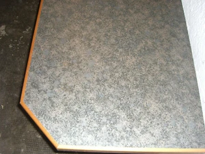 Platte mit abgeschrägten Eck Arbeitsplatte 98 cm lang 57 cm breit Holzkante - Bild 1 von 8