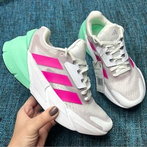Adidas Adistar 2 Sneakers in Cloud White Lucid Fuchsia Pulse Mint Women's 7 NWT - Picture 1 of 9