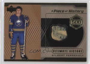 1999-00 Upper Deck Ultimate Victory A Piece of History 500 Gilbert Perreault HOF