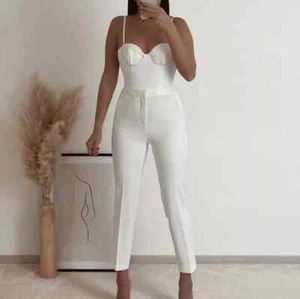 NEU MIT ETIKETT ZARA WEISS STRASS KORSETT BODY 3580/707 COCKTAIL PARTY CLUBWEAR GR. XS - Bild 1 von 23