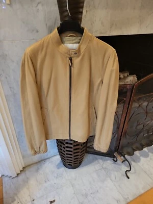 Chaqueta Coach para mujer de cuero suave con cremallera abrigo tostado ligero X-grande EXCELENTE  Foto 1 de 4