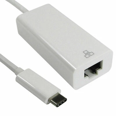 15cm USB 3.1 Type C Male Plug to RJ45 Ethernet Gigabit Cable Adapter [008300] - Image 1 of 4