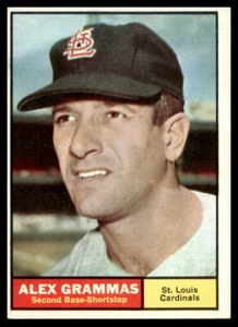 1961 Topps #64 Alex Grammas St. Louis Cardinals EX-EXMINT - Picture 1 of 2