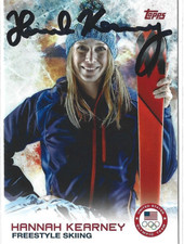 Hannah Kearney Autographed 2014 Topps U.S. Olympic & Paralympic Team Card #49