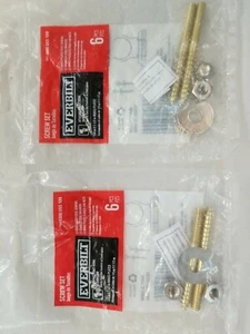 Everbilt Screw Set Attaches Toilet To Subfloor PN 1000 055 109, Qty = 2 set (Q4) - Picture 1 of 4