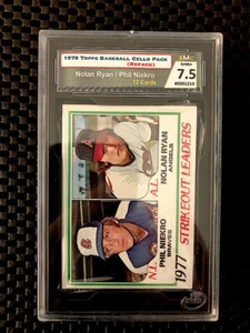 Paquete de violonchelo de béisbol Topps 1978 SMC 7,5 casi nuevo+ ¡Nolan Ryan-Phil Nekro #1210!! - Imagen 1 de 2