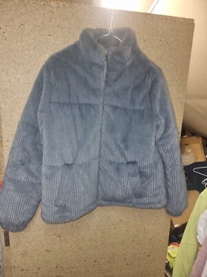 Ladies Fleece Ribbed Bomber Jacket - Image 1 of 4