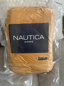 Nautica Home Ultra Soft Throw Blanket Gold 50 X 60 Solid Sherpa Sport Team Gold - Picture 1 of 2