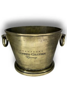 Alfred Gratien Golden Vintage Sekt Eimer Oval Kühler Traditionell Schwer  - Bild 1 von 4