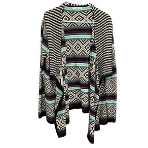 Maurice's Aztec Cardigan aperto davanti maglia maglione bohemien taglia 2 - 2XL - Foto 1 di 8