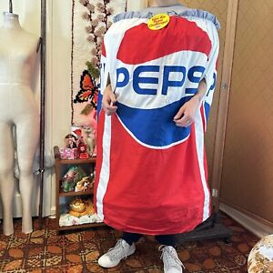 RARE Vintage 1975 Pepsi Challenge Can Mascot Halloween Costume W Promo Button