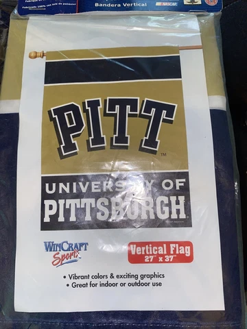 New PITT University Of Pittsburgh Vertical House Flag Banner 27" X 37" WinCraft Cover