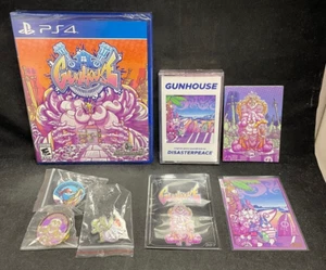 Gunhouse w/ Casette / Trading Cards / Pins (PS4/Playstation 4) BRAND NEW - Picture 1 of 6