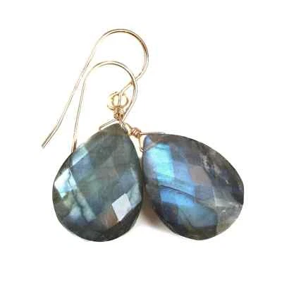 Tanzanite Cuore Orecchino 925 Argento Fine Dicembre Pietra Zodiacale Piccolo - Immagine 1 di 4