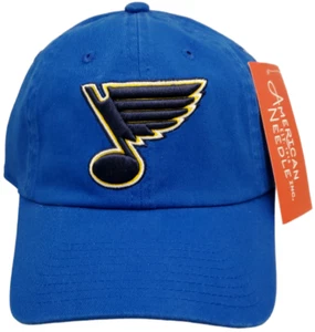 St. Louis Blues Slouch Hat Dad Cap Stitched Logo Royal - Picture 1 of 3