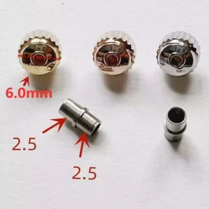 6,0mm/6,3mm Uhrenkrone mit Röhre für Omega Seamaster 300 Uhr Uhr Uhrenteile - Bild 1 von 5