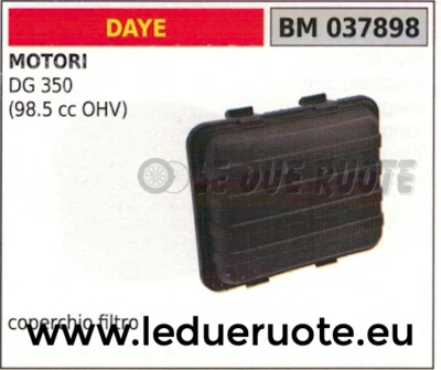 BRUMAR COPERCHIO CASSA SCATOLA FILTRO ARIA MOTORE DAYE DG 350 98.5cc OHV