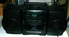JVC PC-X55 Portable Multi Bass Horn Boombox Cassette CD Radio Stereo Vintage