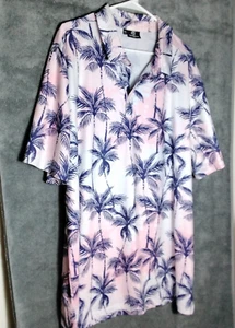 Greenside Golf Mens polo shirt Size XXL Pink Colorful Palms tropical short Sleev - Picture 1 of 11
