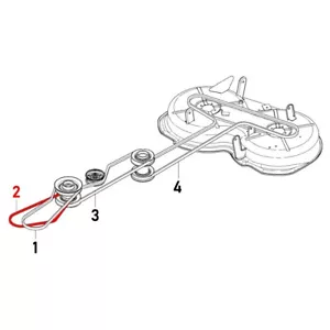 Correa trapezoidal 589534101 / 575225801 para Husqvarna Rider R 111 B5 Jonsered FR 2311 M - Imagen 1 de 2
