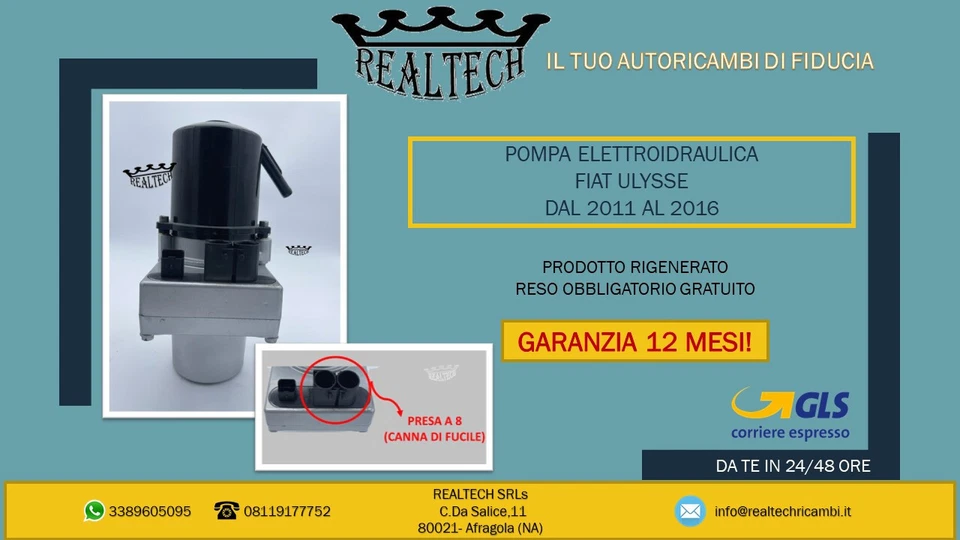 POMPA ELETTROIDRAULICA FIAT ULYSSE DAL 2011 AL 2016 - Immagine 1 di 1