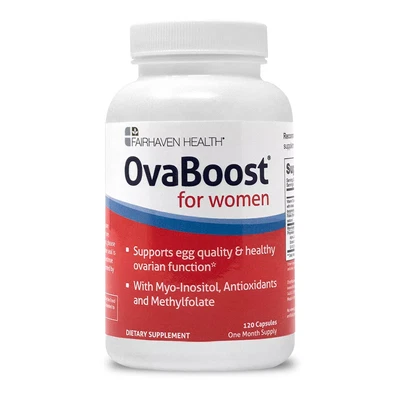 Fairhaven Health OvaBoost - Supporto fertilità femminile - Mio-inositolo, folati, CoQ10
