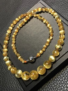 Top Collar Pulsera Cristal Curativo Cuarzo Rutilado Natural Regalo Reiki 30.8g - Imagen 1 de 9