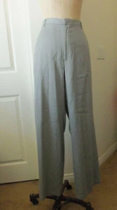 GAP Gray Heather 100% Rayon High Rise Wide Leg Flat Front Dress Pant - 16 - Picture 1 of 11