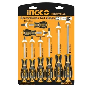 Giraviti a taglio stella croce Kit da 8 pz. con impugnatura professionali INGCO - Imagen 1 de 8