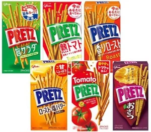GLICO PRETZ Stick Biscuits 2PACKS each - Picture 1 of 12