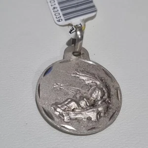 925 Satin sterling silver pendant Guardian New With Tags. Ex Shop Stock - Picture 1 of 5
