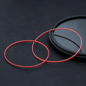 0,9 mm Höhe Rot Wasserdicht O-Ring Dichtung Dichtung Ersatz Uhr Rückseite Etui - Bild 1 von 6