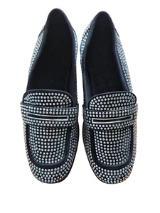 Call It Spring Sassy  Platform Shoes Loafers Gem Disco Prop Luxury 10 Glitter  - Picture 1 of 6