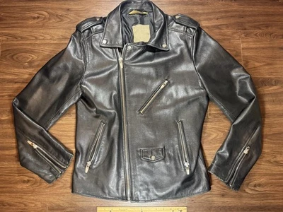 Chaqueta motera de cuero sintético Zara para hombre - talla grande Foto 1 de 4