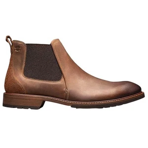 Florsheim Men's Lodge Brown Plain Toe Gore Boots - Picture 1 of 7