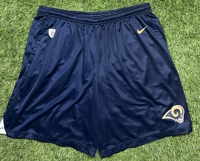 Pantalones cortos de práctica Nike Training Los Angeles Rams NFL usados en juegos para hombre 3XL Foto 1 de 4