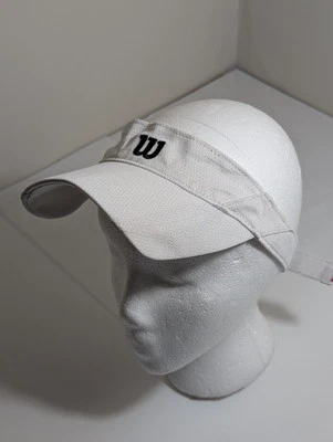 NEW Wilson Ultralight Adult Tennis SportVisor, White, Adjustable - Image 1 of 4