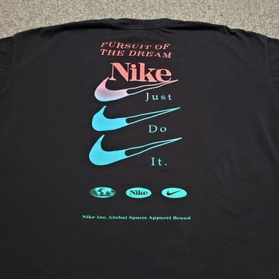 Nike Shirt Mens 3XL XXXL Black Max90 Sportswear Loose Fit Pursuit Of The Dream  - Image 1 of 4