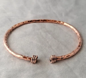 1 Pz Braccialetto Rame Puro, Braccialetti Guarigione, Unisex, Delicato Apribile - Foto 1 di 5