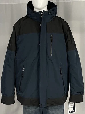 Club Room Men's Blue 3-in-1 Hooded Full-Zip Parka Coat Jacket Size Large New - Image 1 of 4
