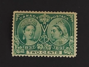 Canada 1897 Diamond Jubilee Issue Stamp 2 Cents Scott#52 Unused, NH, F/VF - Picture 1 of 2
