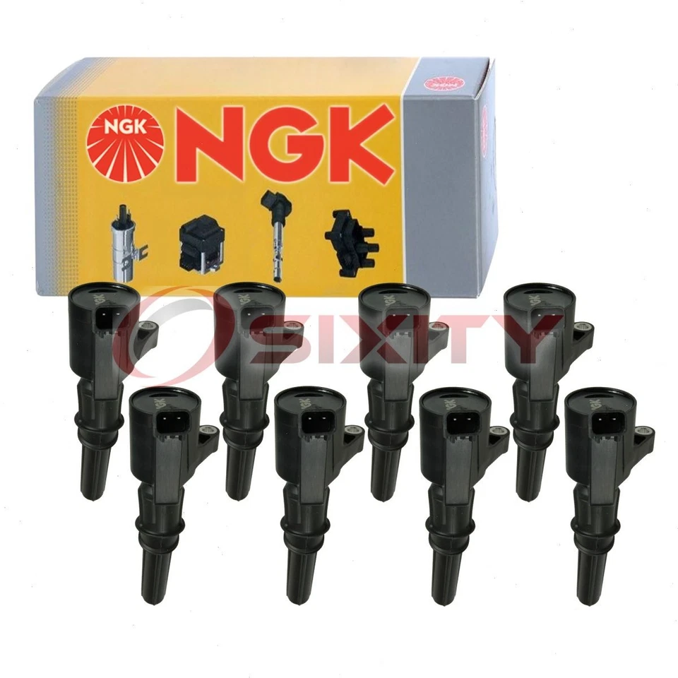 Bobina de encendido NGK de 8 piezas para Ford E-150 Econoline 1997-2002 4,6 L 5,4 L V8 Spark sk Foto 1 de 4
