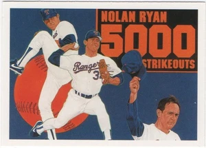Nolan Ryan 1990 UPPER DECK BASEBALL 5000 Strikeouts #34 Rangers - Picture 1 of 3