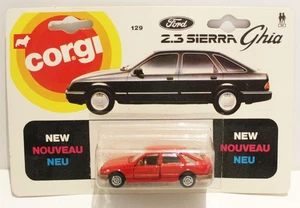 Corgi Juniors Ford Sierra rot mit braun auf Ford Kartensitzen sehr schön - Bild 1 von 1
