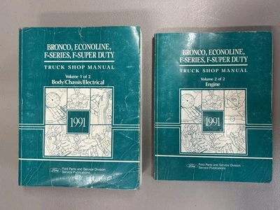 Camión Ford F150 F250 F350 1991 original de fábrica Bronco Econoline manuales de reparación Foto 1 de 4